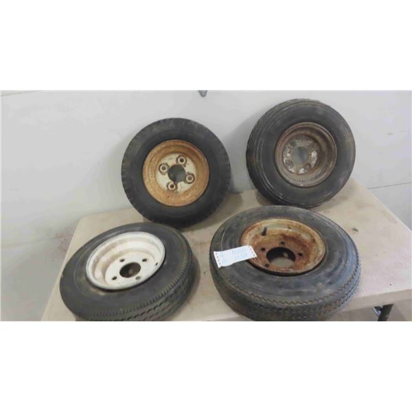 4 Trailer Tires and Rims 4.8-8