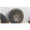 Image 3 : 4 Trailer Tires and Rims 4.8-8