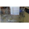 Image 2 : 3 Rolling/Collapsable Shipping Cages 36'' x 39'' x 46'' 