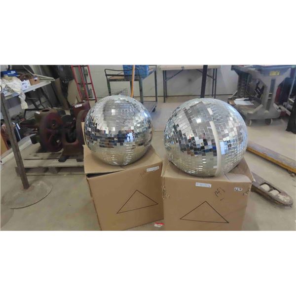 2 Disco Balls 20'' Diameter -1 Needs Repairing