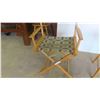 Image 4 : Stool & Folding Director Chair (Missing Back Strap) 