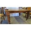 Image 4 : 1/4 Cut Oak Table 29'' x 48'' x 60'' , (2) 18'' Leaves , 8 Chairs -