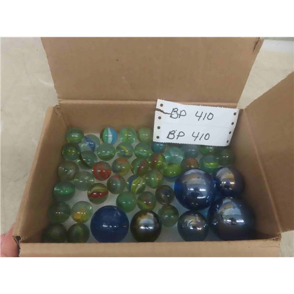 46 Marbles (40) 1'' , (2) 1 3/8'' , (2) 1 1/2'' , (2) 2'' 