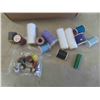 Image 4 : 30 Spools of Thread , 10 Thimbles, 2 Vintage Patterns , 30 Cloth Masks