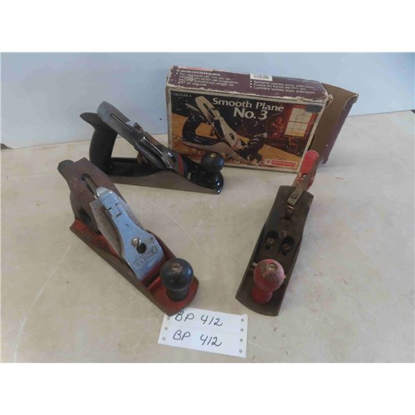 3 Wood Planers : Mastercraft in Original Box, Rapier, No. 4 No Blade