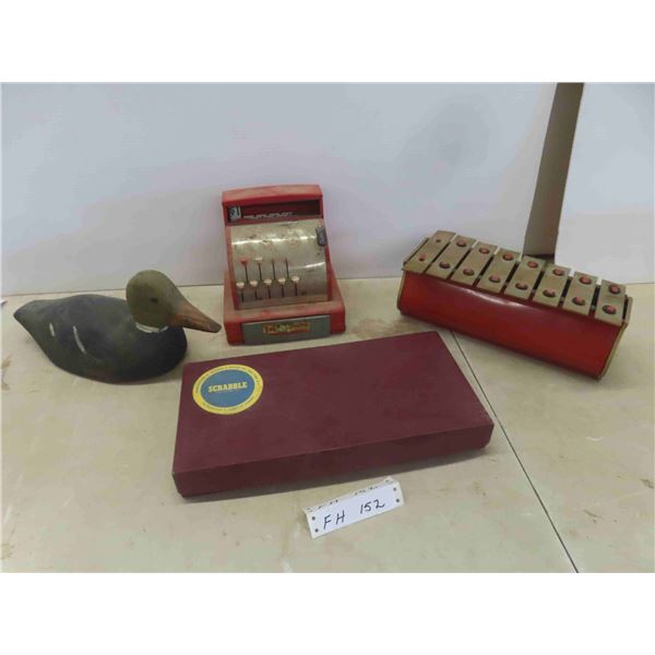 Vintage Tom Thumb Toy Cash Register, Xylophone No Drumming Stick,