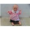 Image 8 : Porcelain Doll on Stand 17'' Tall , Doll Case 8'' x 8 1/2'' x 15 3/4'' , Doll Clothing
