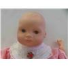 Image 9 : Porcelain Doll on Stand 17'' Tall , Doll Case 8'' x 8 1/2'' x 15 3/4'' , Doll Clothing