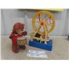 Image 1 : Vintage Toys: Wind Up Drumming Monkey (No Sticks) , Battery Operated