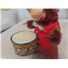 Image 3 : Vintage Toys: Wind Up Drumming Monkey (No Sticks) , Battery Operated