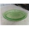 Image 2 : (2) Pieces Green Depression Glass 