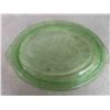 Image 3 : (2) Pieces Green Depression Glass 