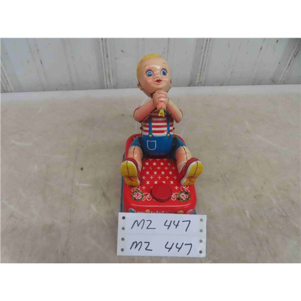 1950s Bubble Blowing Boy Battery Operated - Battery Case is Clean