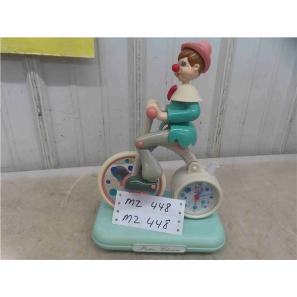 Peter the Clown Clock (Working) , 1980s Mickey Mouse TV Tray