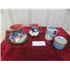 Image 1 : 2 Hand Painted Staffordshire Fish Pitchers, Wedgewood Jasperware Blue 