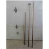 Image 1 : 2 1/2 Pool Cues and Rest 