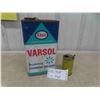 Image 1 : Vintage Tins : Esso Varsol 1 Gallon , Coleman Measuring Can with Spout