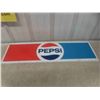 Image 1 : Metal Pepsi Sign/Cover 36'' x 10 1/4'' 