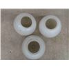 Image 2 : 3 Light Shade Covers - Vintage , 1 Complete Fixture