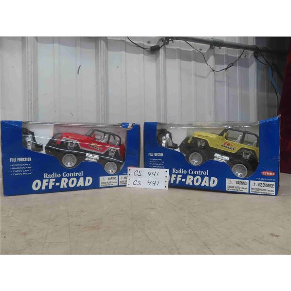 2 New Radio Controlled Off-Road Vehicles 