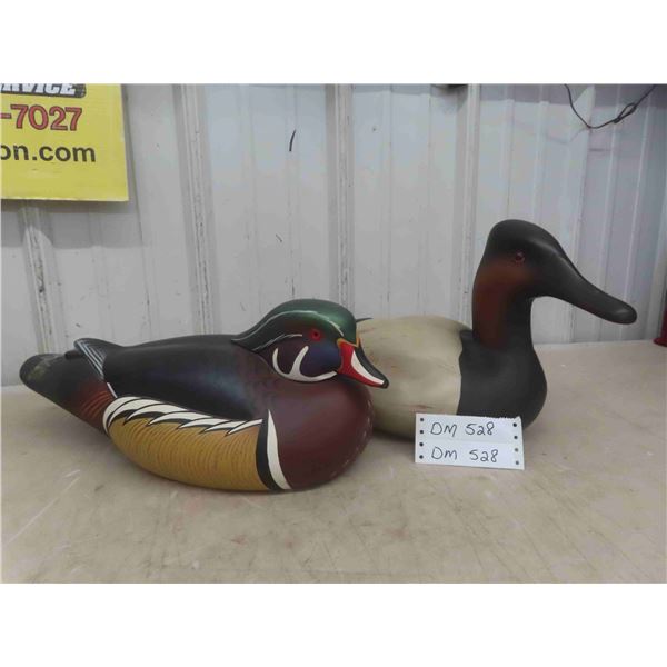 Ducks Unlimited Signed and Numbered (2) Duck Decoys