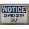 Image 2 : 3 Signs : Visitor Parking , Reserved Staff Parking - Largest Measures 15'' x 9'' 