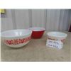 Image 1 : 3 Pyrex Friendship Pattern Bowls
