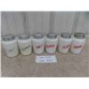 Image 1 : 6 Vintage Milk Glass Shakers for Salt, Pepper, Flour and Sugar