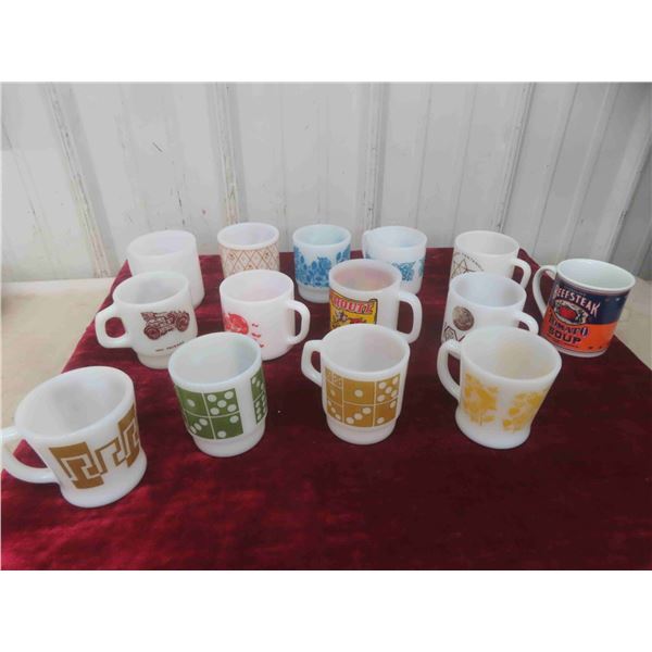 14 Coffee Mugs Includes 4 Fireking 