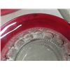 Image 3 : Ruby Crystal Butter Dish , Vase , 4 Bread and Butter Dishes , Candy Bowl 