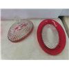 Image 8 : Ruby Crystal Butter Dish , Vase , 4 Bread and Butter Dishes , Candy Bowl 