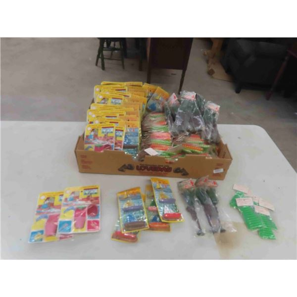 262 Mint and Packaged Dime Store Toys : Sailboat, Monkey Climbing Tree, 