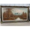 Image 1 : Framed Oil Painting 55'' x 31'' 