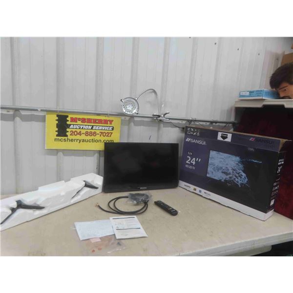 Sansui 24'' HD LED TV with Remote and Stand 