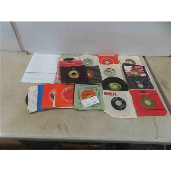 45s All Titles Listed and Pictured , 17 Albums