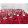 Image 8 : 38 Pieces of Pattern Glassware : Wine , Juice Glasses, Coffee Mugs, Cream 