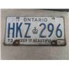 Image 2 : 1973 Ontario License Plate, Ski Doo Pin Stripping, Piston Yard Déco, Metal
