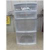 Image 2 : 4 Drawer Organizer with Wheels 13 1/4'' x 12 1/2'' x 24'' & Cat Toys