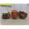 Image 2 : Toy Vehicles (2) Metal & (1) Wood , Largest Measures 14 1/2'' x 4 1/4'' x 5 3/4'' 