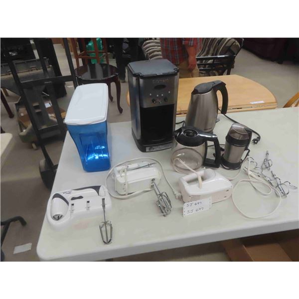 Coffee Maker and Grinder , Craft , Water Dispenser, Hand Mixer , Cordless