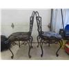 Image 3 : 2 Wrought Iron Padded Chairs 