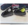 Image 2 : 2 Left Handed Baseball Gloves, Balls , 2 Score Books , 2 Equipment Bags
