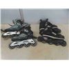 Image 1 : 2 Pairs of Roller Blades Womans Size 8 & Mens Size 3
