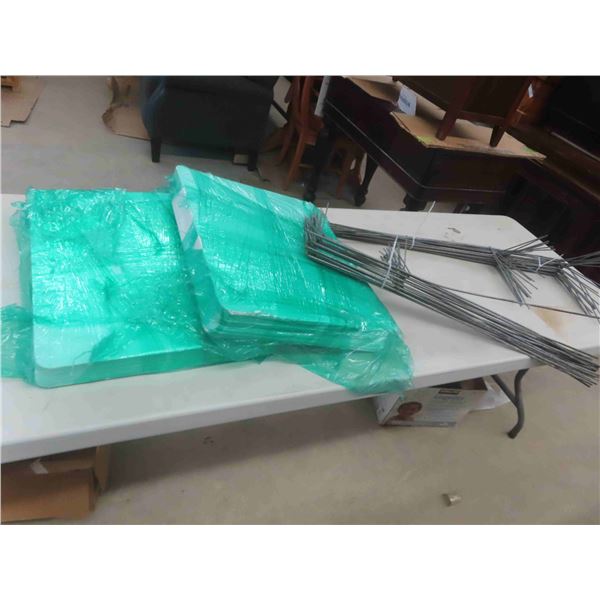 2 Packages (30+) Yard Signs with Metal Holders 