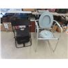 Image 1 : Outdoor Metal Frame Potty, & Camping Fold Up Chair
