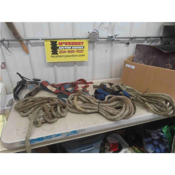 Power Belt Sander, Box of Rope, Climbing   Harness & More