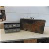 Image 1 : Vintage Trunk, Metal Organizer  17'' X 12'' x 12'' H