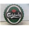 Image 3 : Carlsberg Bottle Cap metal Sign 16" Across