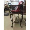 Image 2 : Wrought Iron Telephone Bench w/ New Cushions