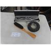 Image 1 : Tire Ashtray, Firestone, New 2pc Carving Set w/Case